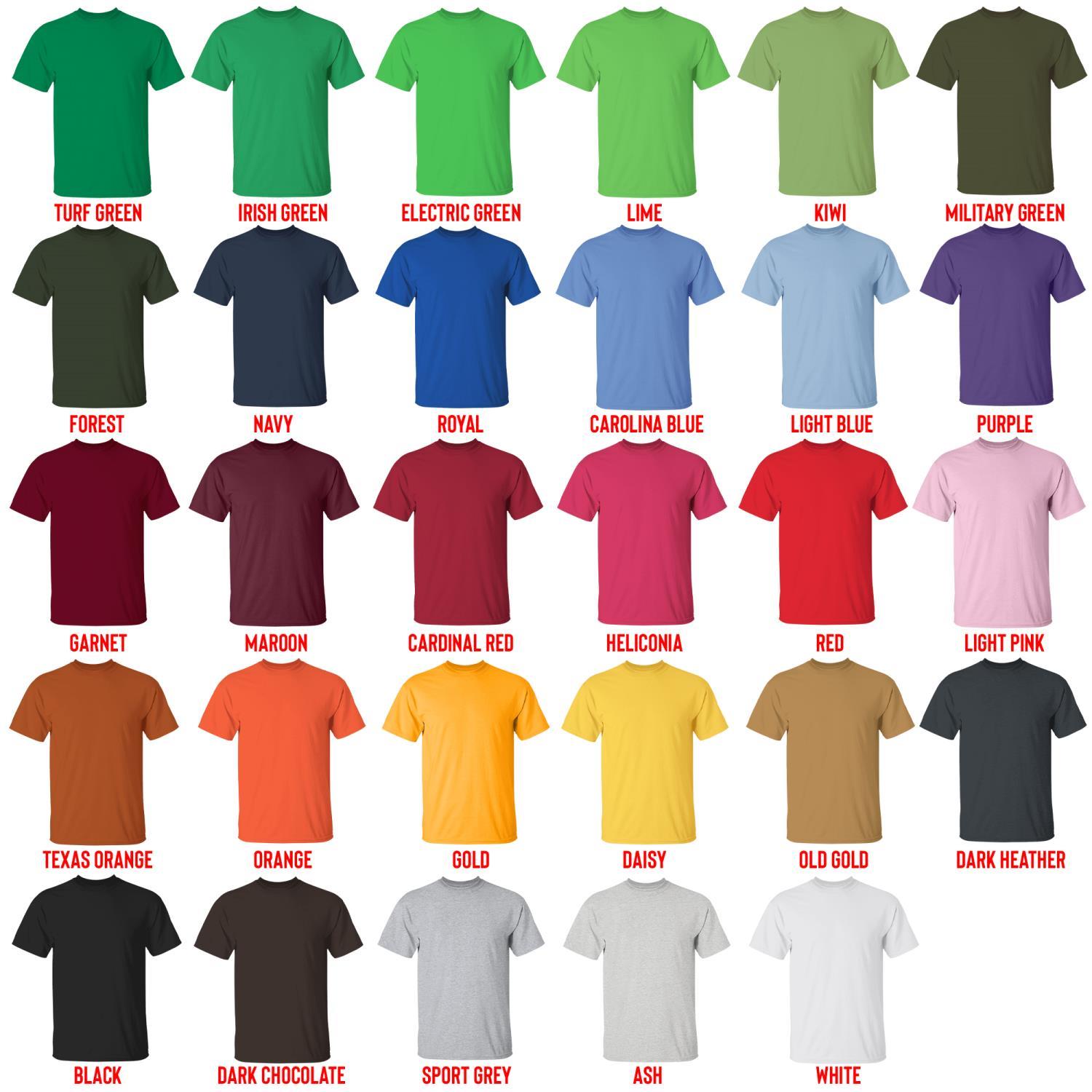 t shirt color chart - Kuroko no Basket Store
