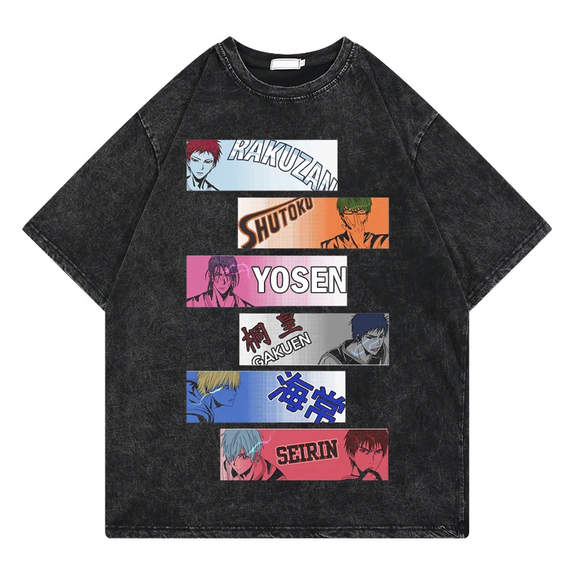 Characters Kuroko No Basket Mineral Wash T-shirt