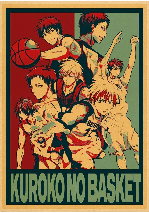 Retro  Anime Kuroko No Basket Poster
