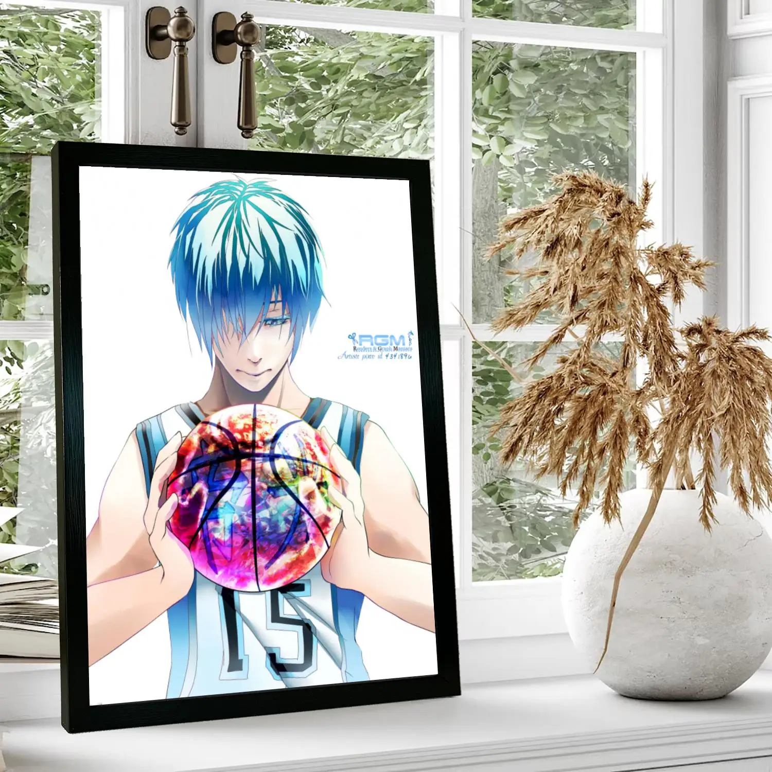 Kuroko Tetsuya Color Ball Kuroko no Basket Wall Art