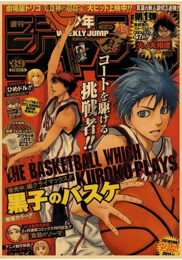Kuroko Tetsuya & Kagami Taiga Anime Kuroko No Basket Poster
