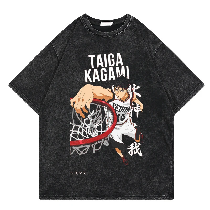 Kagami Taiga Kuroko No Basket Mineral Wash T-shirt