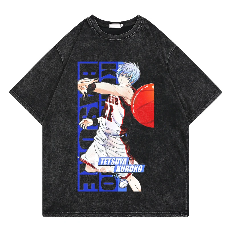 Kuroko Tetsuya Kuroko No Basket Mineral Wash T-shirt