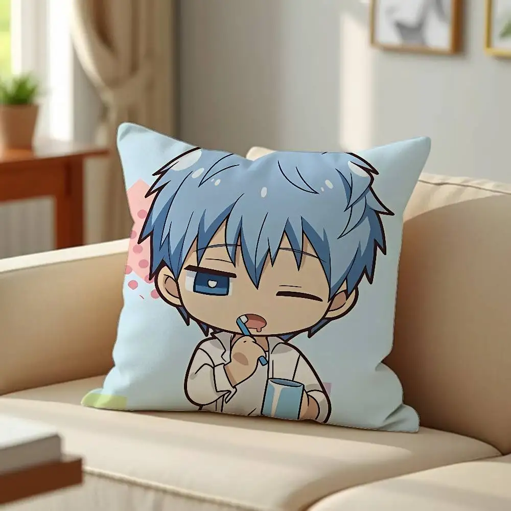 Kuroko Tetsuya Chibi Kuroko No Basket Anime Throw Pillow