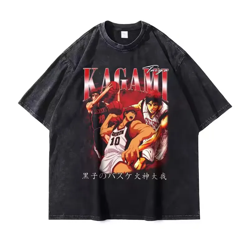 New Kagami Taiga Kuroko No Basket Mineral Wash T-shirt