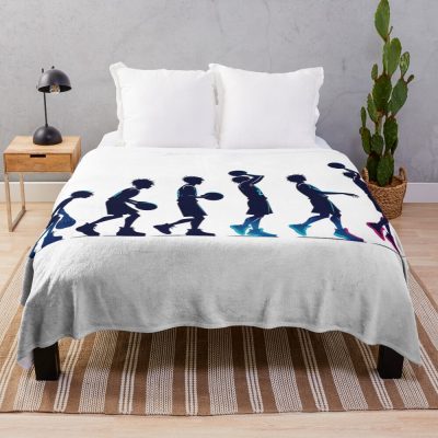 Basketball Evolution Throw Blanket