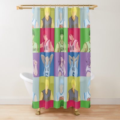 Kuroko No Basket Rectangle Frame Design Shower Curtain