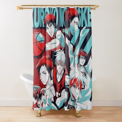 Kuroko And Basketball Retro Shower Curtain