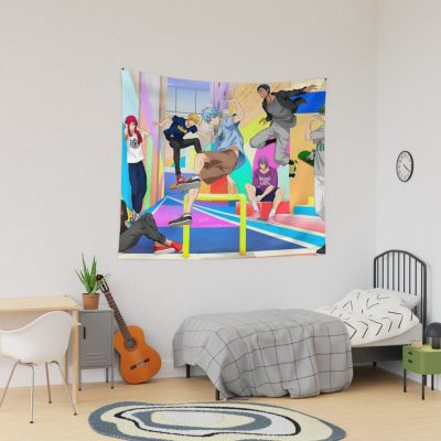 Kuroko No Basuke Kuroko S Basketball Rainbow Background Tapestry